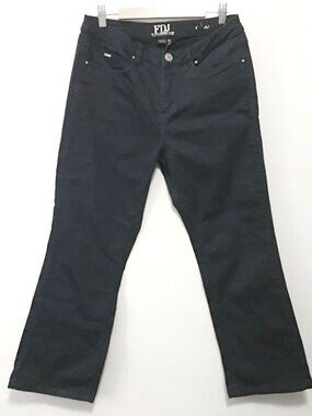 FDJ French Dressing Jeans Regular Fit Dark Navy Blue Straight Leg Denim Size 8